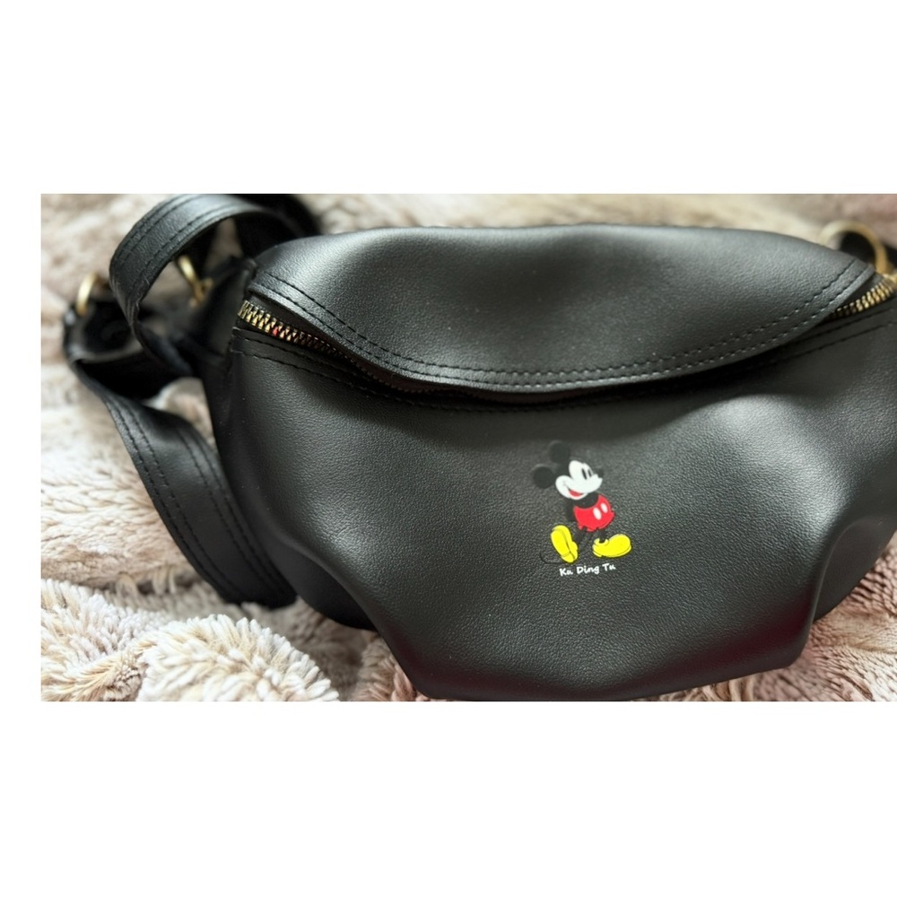 Disney Black Fanny Pack Bag with Mickey Mouse - Picture 3 of 12